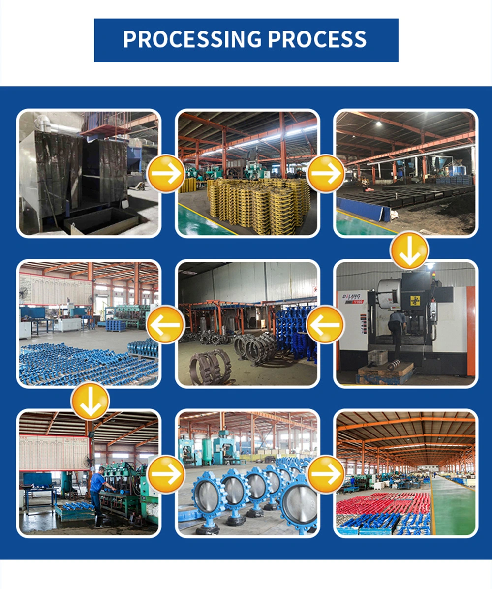 API CE Factory Wafer Lug Type Center Soft Seat Lined Butterfly Valve