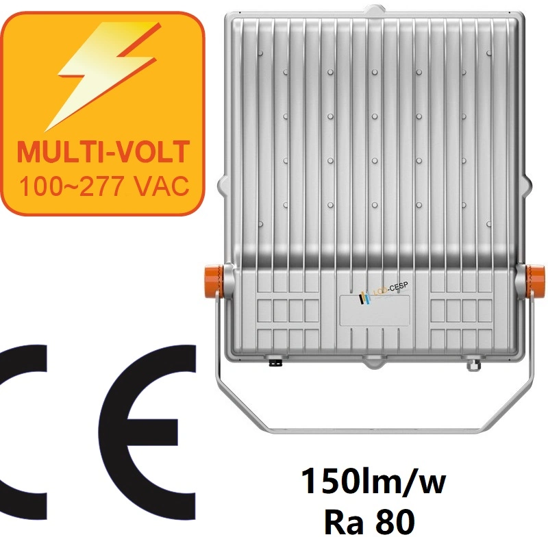 Die-Cast Aluminum Outdoor LED Floodlights High Quality LED Floodlight 200W 31000 Lumen 6500K Ik09 Waterproof IP66 Floodlight 220V 50/60Hz 7 Years Warranty